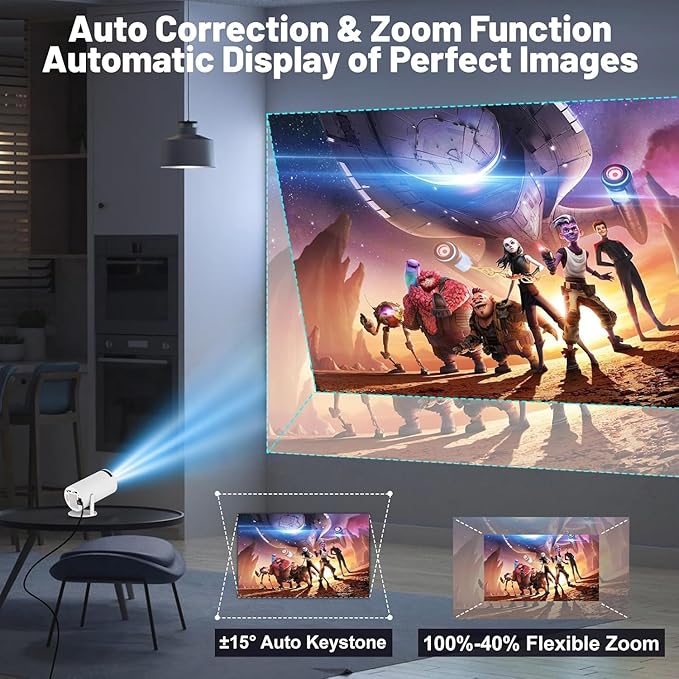 Portable Mini Projector | 4K Supported | Android 11 Projector
