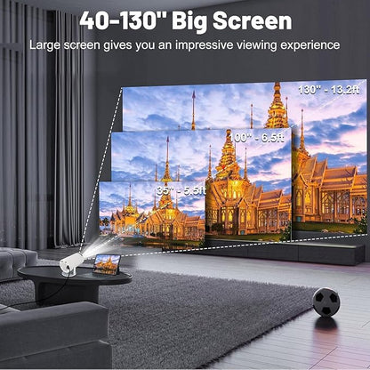 Portable Mini Projector | 4K Supported | Android 11 Projector