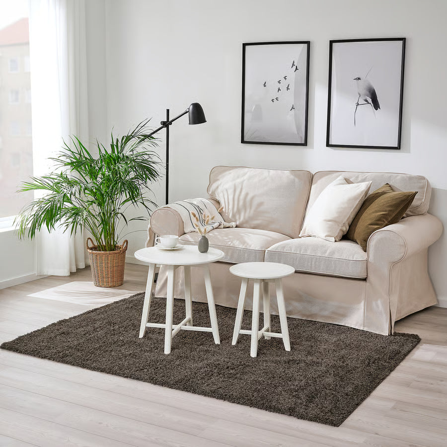Soft Two-Tone Mélange Rug with Anti-Skid Backing